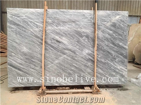 Space Grey（Light）Marble Slabs, Italy Blue Marble