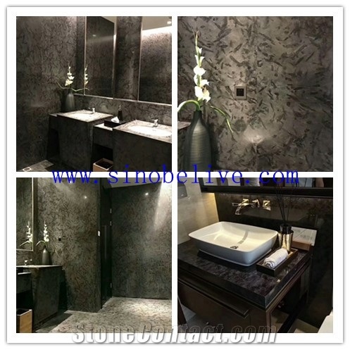 Versace Black, Black Granite Home Decor