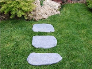 Grey Kavala Quartzite Tumbled Stepping Garden Stone