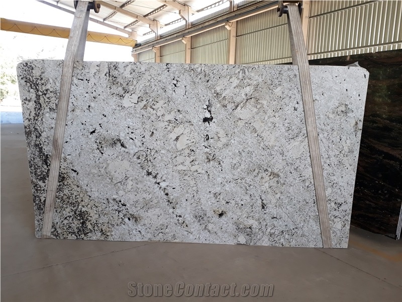 Alaska White Granite Slabs, Brazil White Granite