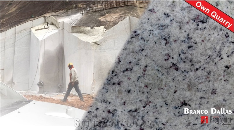 Dallas White Granite Blocks Own Quarry