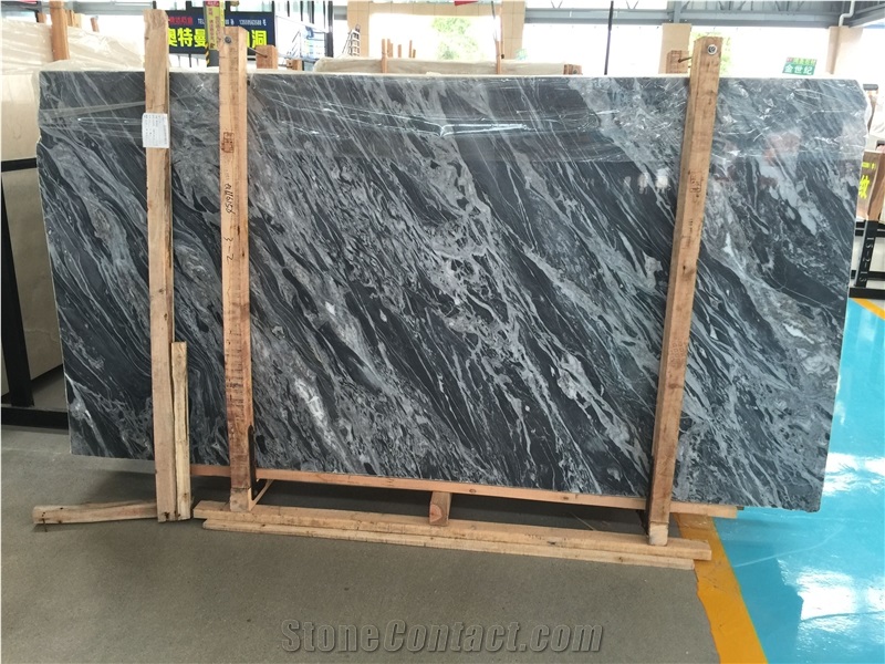 Azul Galaxia Silver Grey Marble Slabs,Decorative Wall Covering Tiles