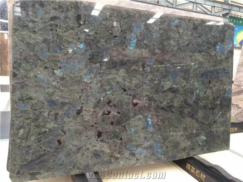 Blue Diamond Emerald Labradorite Granite Slabs,Tile