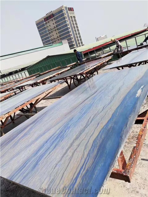 Blue Sky Clouds Marble Slabs,Wall Floor Polished Decorative Tiles