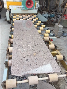 China Grey Porphyry Purple Point Gray Hemp Slabs,Floor Tiles
