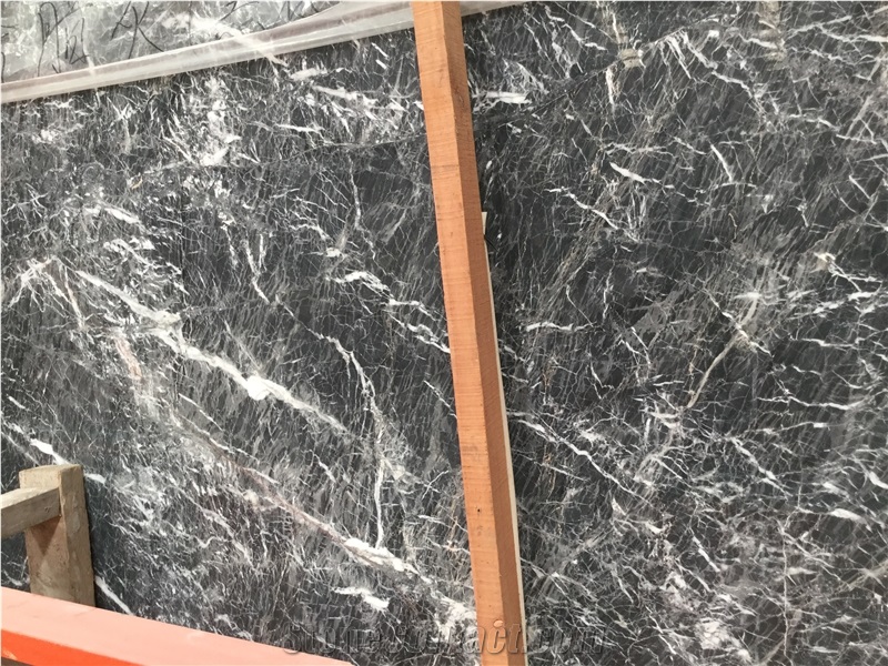 Greece Caster Ash Grey Marble Slabs,Polished Wall Floor Tiles