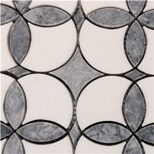 Greece Thassos White Marble Mosaic Series,Bathroom Wall Tiles