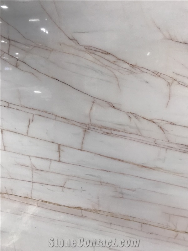 Mars White Marble with Red Veins,Polished Slab,Wall Floor Tile