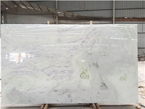 Oasis White Polished Marble Pink and Green Spot,Wall,Countertop,Floor