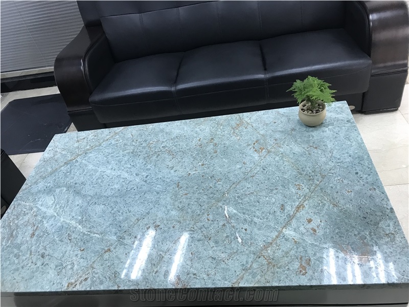 Peacock Green Granite Slabs&Tiles Atlantic Desk,Floor&Wall Covering
