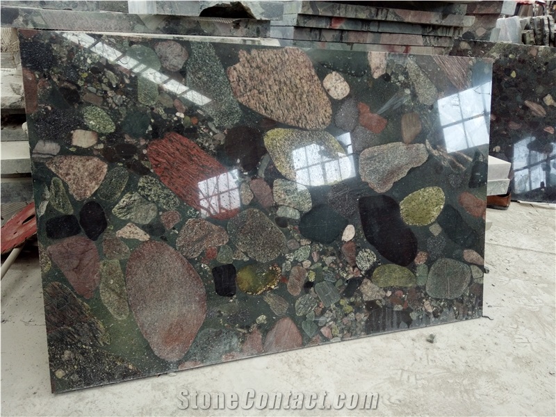 Shandong Colorful Stone Rainbow Beauty Granite Slabs,For Paver and Bath Tops