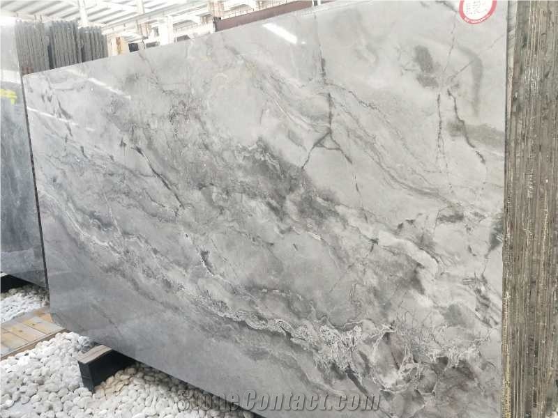 Silver Statuario Armani Calacatta Grey Marble Slabs,Floor Wall Tiles