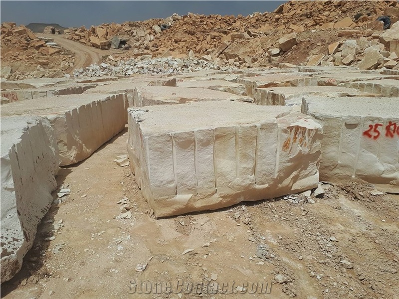 Imperial White Marble Block, Tunisia White Marble