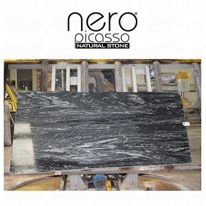Nero Picasso Classic Slabs & Tiles, Nero Picasso Marble Slabs