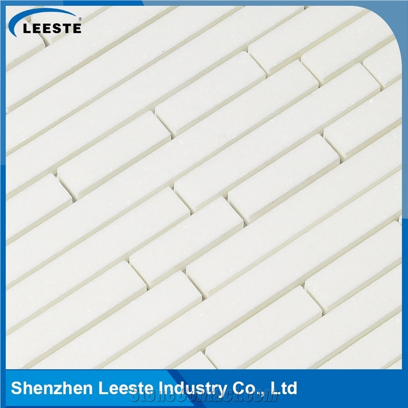 Best Selling Products Linear Strip Nature Thassos Marble Tile
