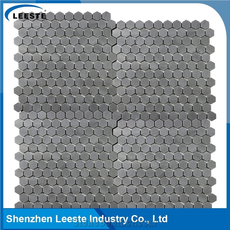 Chinese Bardigilio Marble Polished Hexagon 1"X1"Mm Marble Mosaic Tiles