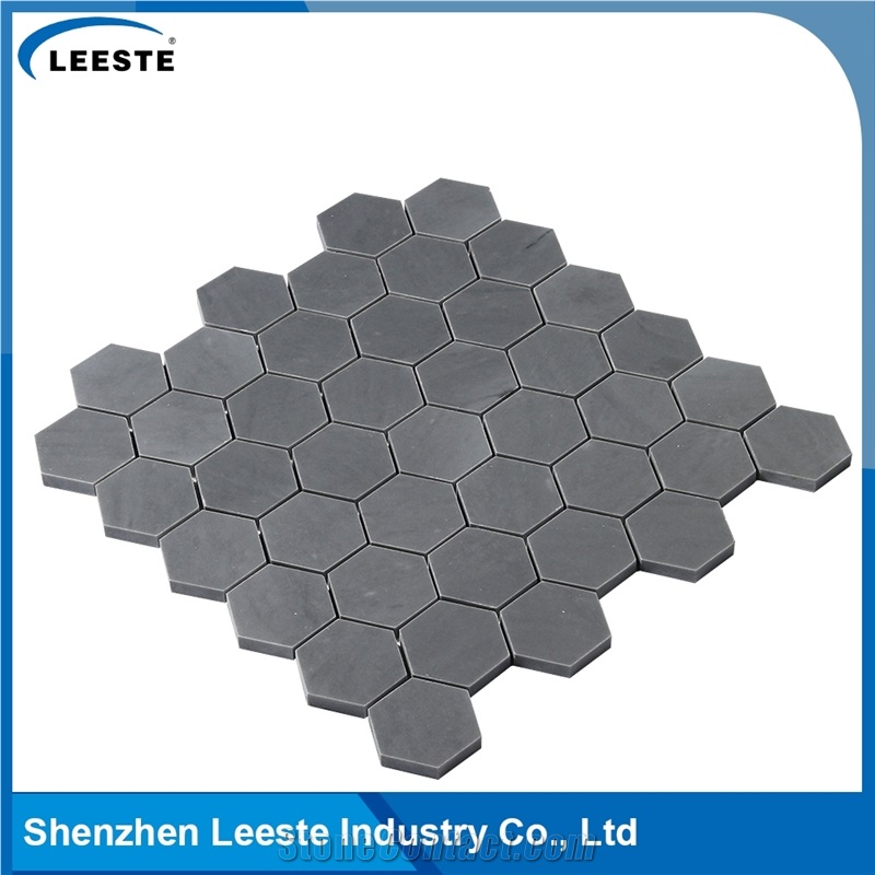 Chinese Bardigilio Marble Polished Hexagon 2"X2"Mm Marble Mosaic Tiles