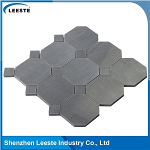 Chinese Bardigilio Marble Polished Octagon & Dot Marble Mosaic Tiles