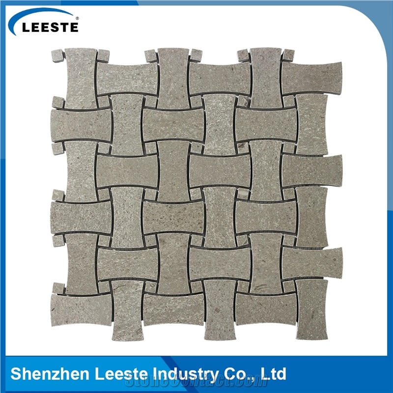 Cinderalla Grey Marble Polished Dogbone Marble Mosaic Tiles