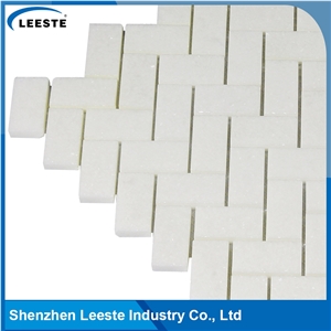 High Quality Popular Herringbone 1"X2" Thassos Marble Tile