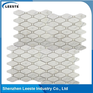 Hot Sale China Oriental White Long Octagon Mosaic Tile