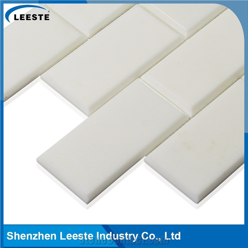 Marble 3"X6" Brick Royal White Mosaic Tile for Wall or Floor