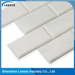 Modern Style Brick Royal White Marble Mosaic for Wall
