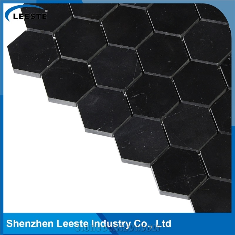 New Design Hexagon Pattern Marble 2"X2" Mosaic Tile