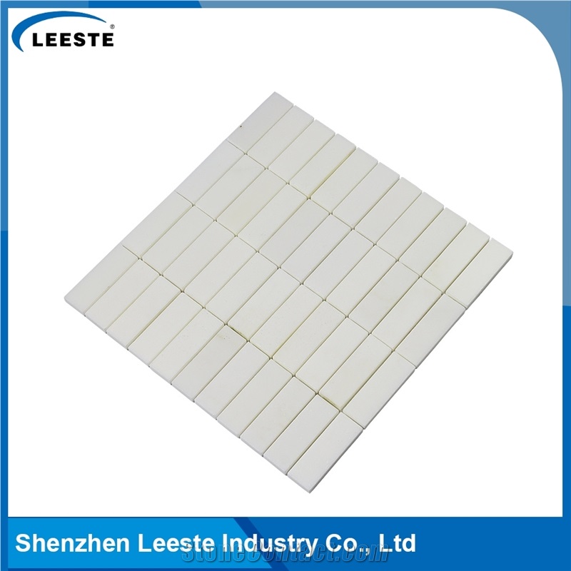 Rectangle Stacked Chinese Top Quality Thassos White Marble Tile