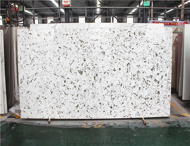Artificial Marble Rose Marble Carrara Quartz Stone