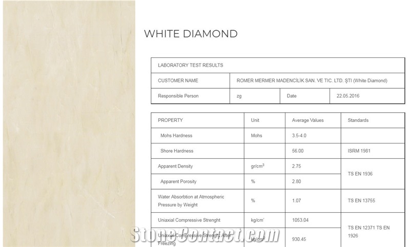 Romer White Diamond Marble