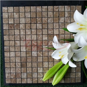 White Jade Marble with White Metal Mosaic for Wall Decoration
