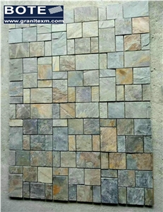 China Multicolor Slate Tile Mosaic Pattern Wall Tiles Floor Tiles