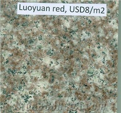 Luoyuan Red Granite Slabs & Tiles, China Red Granite