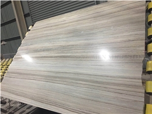 China Crystal Blue Vein Wooden Marble Slabs,Machine Cutting Floor Covering