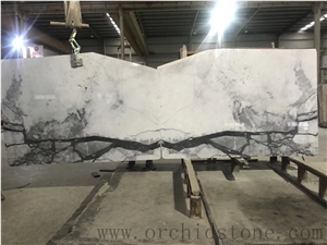 New Extra Calacatta White Marble Bookmatch Slabs,Walling Tile,Flooring