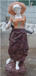 Carving Marble Woman Statue
