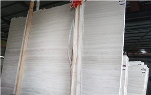 Chinese Polished Wooden White Marble for Sale
