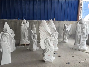 Angel Statue Sculpture,White Marble Sculpture,Human Sculptures