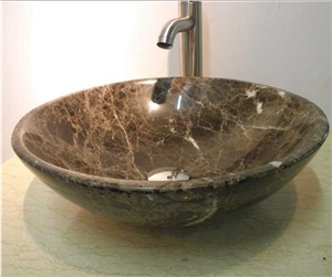 Beige Marble Wash Basin and Bathroom Sink,Cheap Marble Washbasins