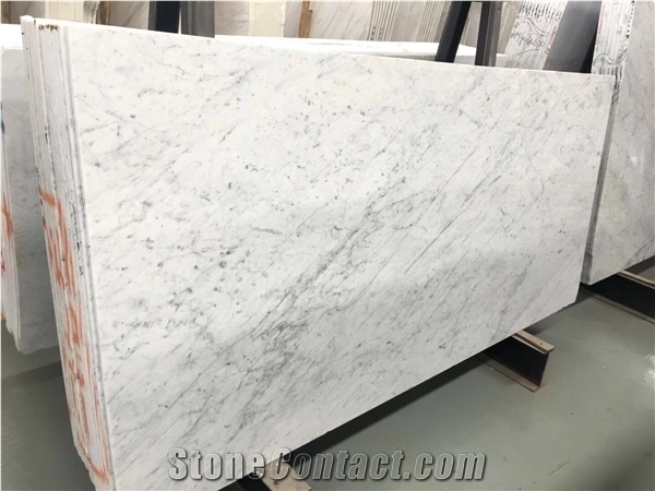 Bianco Carrara White Marble Bathroom Vanity Top