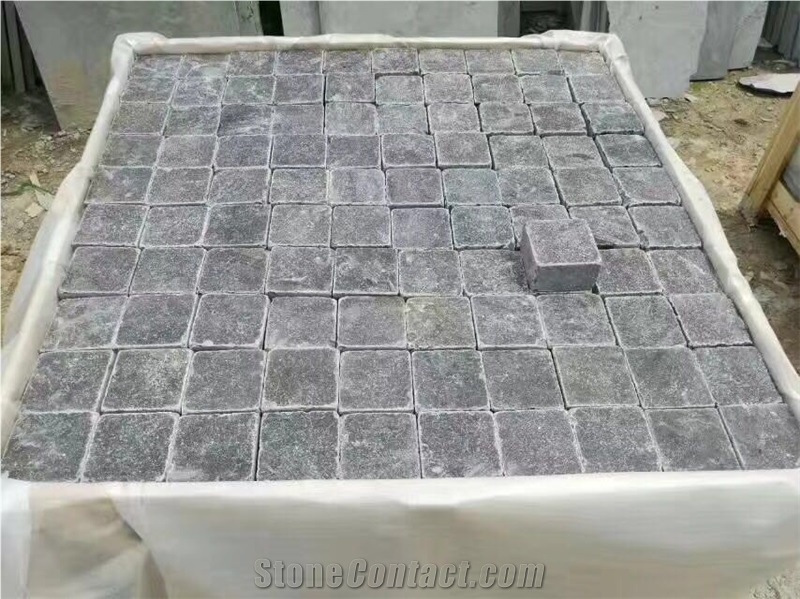 Blue Limestone Flooring, Blue Limestone Cube, Tumbled