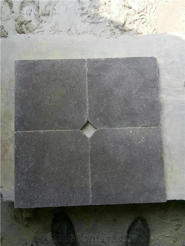 Blue Limestone Honed Slab Tile Floor Wall Cladding Tiles Covering Tile