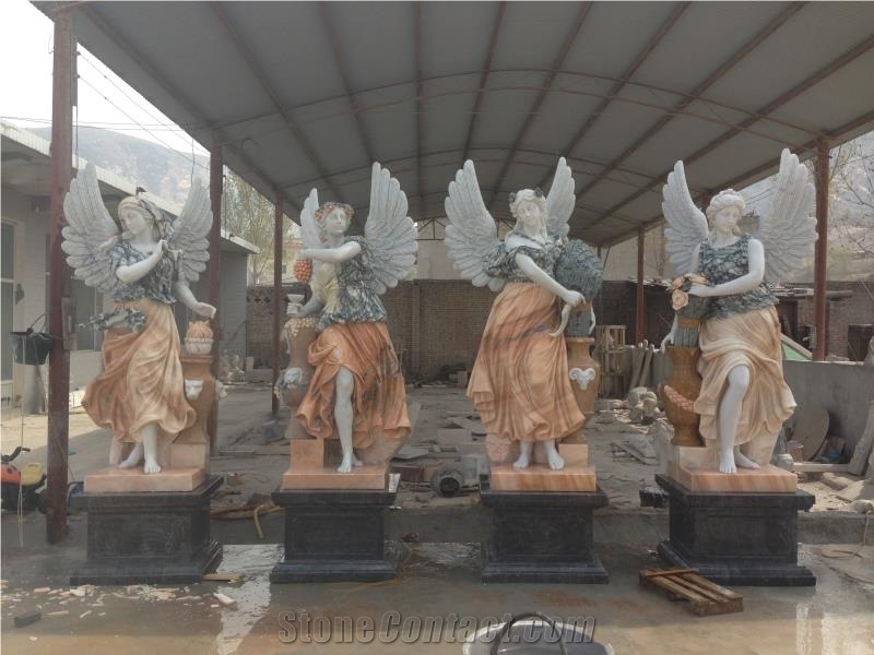 Four Seasons Lady Sculptures,Marble Women Stone Statue for Outdoor