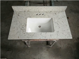 Grey Quartz Countertops for Bathroom 61x22 Inches Bathroom Countertops