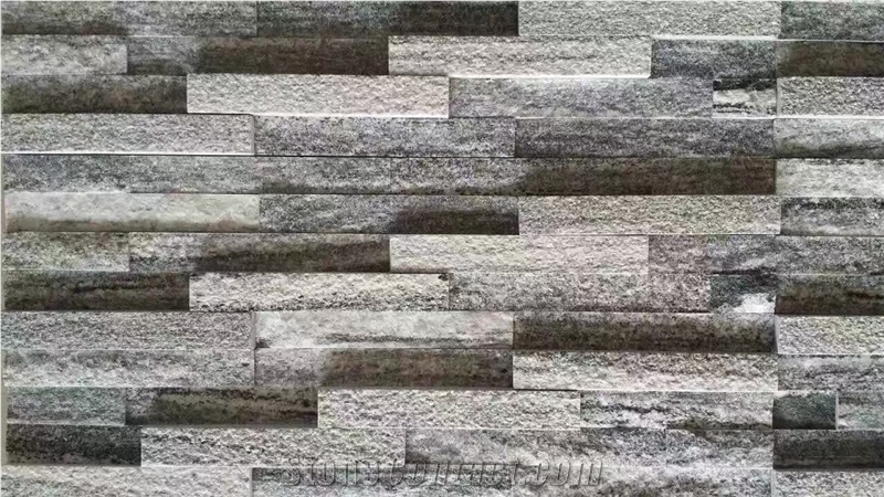 Grey Wood Vein Wall Cladding Granite Cultured Stone