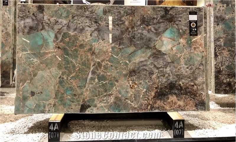 High Quality Factory Price Amazon Green Granite Slabs for Countertops