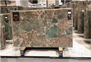 High Quality Factory Price Amazon Green Granite Slabs for Countertops