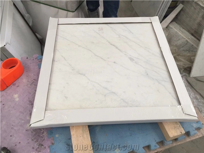 Italy Bianco Carrara White Marble Tile Wall Flooring