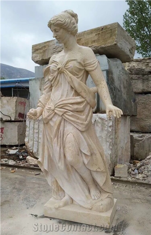 Italy Travertine Human Sculpture